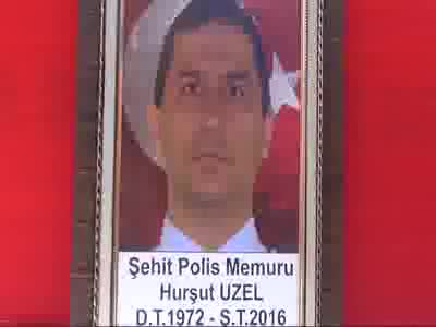 Şehit polis Hurşit Uzel toprağa verildi