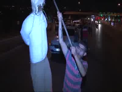 Boğaziçi Köprüsü'nde darbe girişimi protestosu