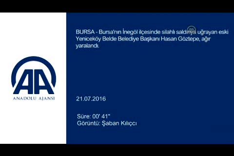 Bursa'da eski belde belediye başkanına silahlı saldırı