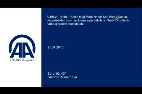 Bursa'da FETÖ'nün darbe girişimine tepkiler