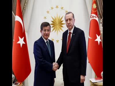 Cumhurbaşkanı Erdoğan, Ahmet Davutoğlu'nu kabul etti