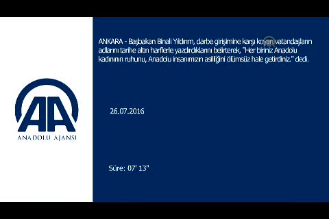 Başbakan 15 Temmuz kahramanlarıyla görüştü