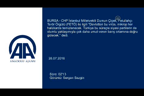 CHP'li Dursun Çiçek Bursa'da konuştu: "Devletten bu virüs, mikrop her halükarda temizlenecek"