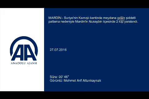 Kamışlı'da şiddetli patlama
