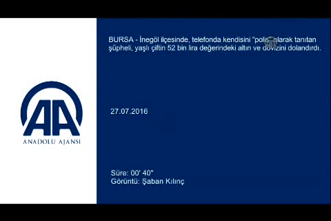 Bursa'da gurbetçi çifti 52 bin lira dolandırdı