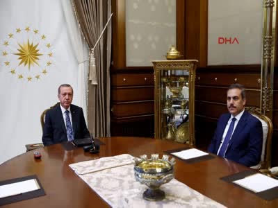 Cumhurbaşkanı Erdoğan, MİT Müsteşarı Hakan Fidan'ı kabul etti