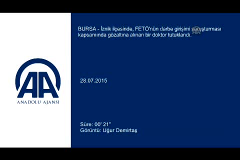 Bursa'da FETÖ üyesi doktor tutuklandı!
