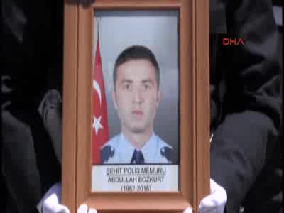Şehit polis Abdullah Bozkurt son yolculuğuna uğurlandı
