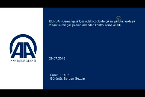 Bursa'da Hamitler Çöplüğü'nde çıkan yangın kontrol altına alındı