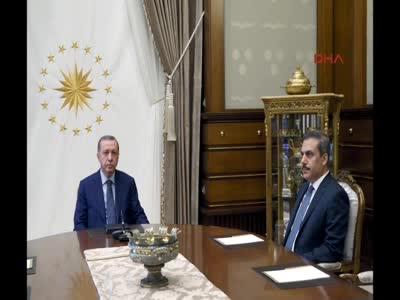 Cumhurbaşkanı Erdoğan, MİT Müsteşarı Hakan Fidan'ı kabul etti