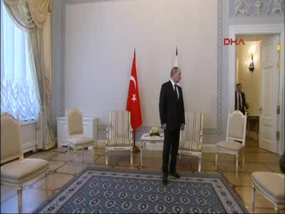Cumhurbaşkanı Erdoğan ve Rusya lideri Putin görüşmesinden ilk görüntü - 2