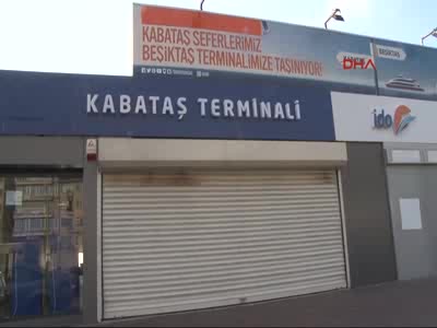 Kabataş iskelesi kapatıldı