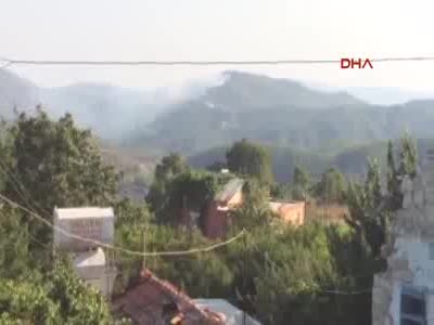 Suriye'de çıkan yangın Yayladağı sınırına ilerliyor