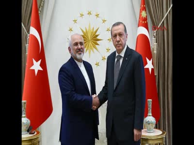 İran Dışişleri Bakanı Cevad Zarif Cumhurbaşkanlığı Sarayı'nda
