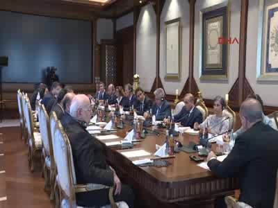 Cumhurbaşkanı Erdoğan AGITPA Başkanı Muttonen'i  kabul etti
