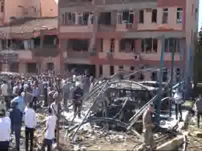 Elazığ Emniyet Müdürlüğünde patlama ek patlamanın yaşandığı bölge - 1