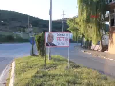 Belediyeden, 'Dikkat FETÖ çıkabilir' yazılı trafik levhası