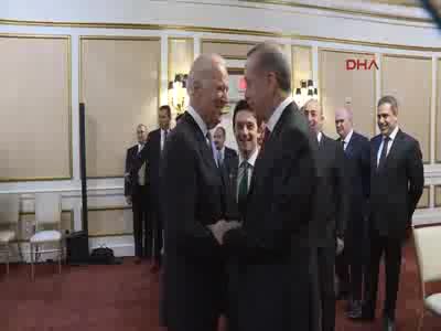 Cumhurbaşkanı Erdoğan  ve ABD Başkan Yardımcısı Joe Biden  görüşmesi