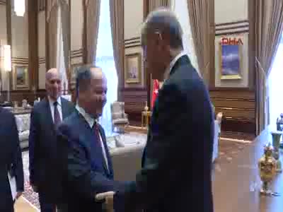 Cumhurbaşskanı Erdoğan, Barzani'yi kabul etti