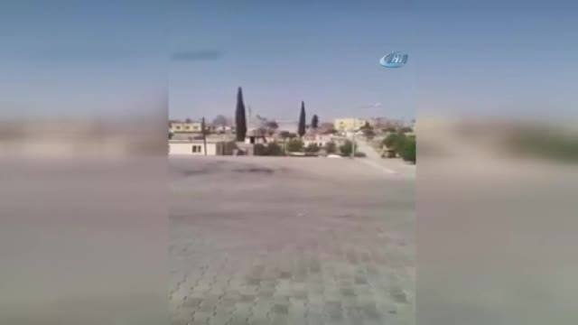 Sınıra roket düştü: İşte o anlar