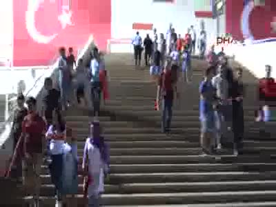 Antalya Türkiye-Rusya maç sonu detay görüntüler