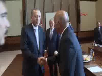 Cumhurbaşkanı Erdoğan, A Milli Futbol Takımı'nı kabul etti