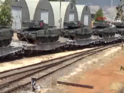 İstanbul'dan İslahiye'ye tank sevkiyatı sürüyor
