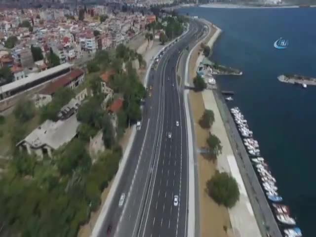 Avrasya Tüneli Projesi havadan görüntülendi
