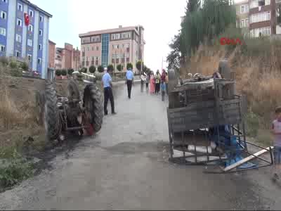 Devrilen traktörün altında kalan yaşlı adam öldü