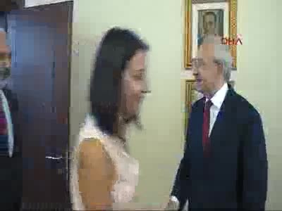 Kılıçdaroğlu, KESK Genel Başkanı Lami Özgen başkanlığındaki heyetle görüştü