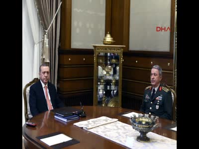 Erdoğan Akar'ı kabul etti