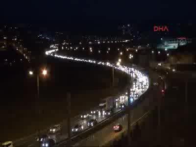 TEM Otoyolu'da bayram dönüşü çilesi - 2
