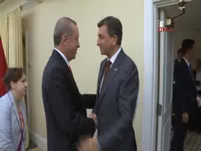 Cumhurbaşkanı Erdoğan, Slovenya Cumhurbaşkanı Borut Pahor'u kabul etti