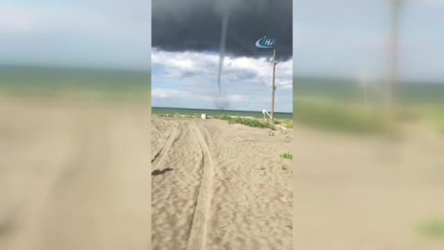 Denizin üzerinde korkutan manzara