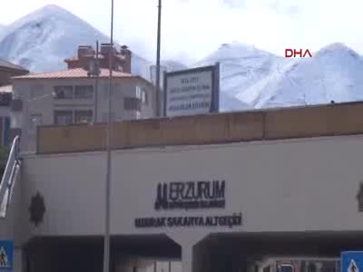 Erzurum kent merkezine kar yağdı - 4