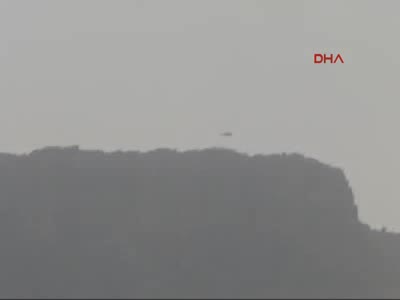 Derecik'te helikopter hareketliliği