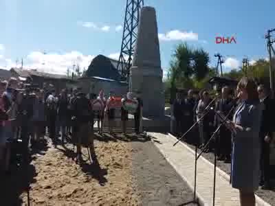 Rusya'da Türk şehitleri anıldı