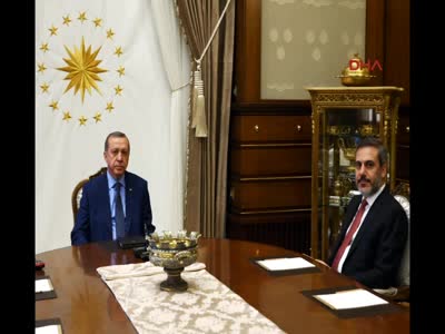 Cumhurbaşkanı Erdoğan, MİT Müsteşarı Fidan'ı kabul etti
