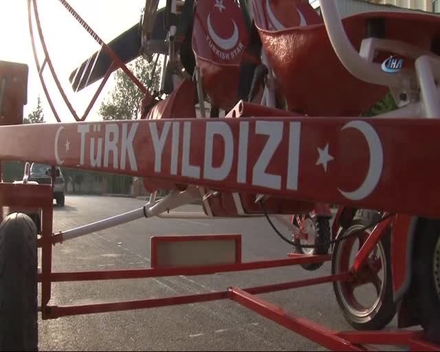 Bursa'da paramotoru kendisi imal etti, şimdi kuşlar gibi uçuyor...