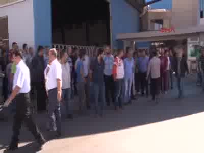 Gaziantep'te TMSF'ye devredilen holding işçilerinden eylem