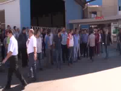 Gaziantep'te TMSF'ye devredilen holding işçilerinden eylem