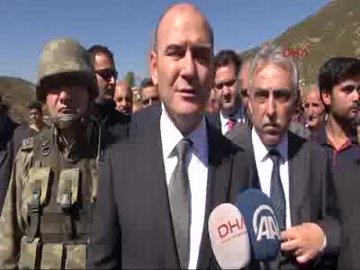 Bakan Soylu saldırının yaşandığı bölgede açıklamalarda bulundu
