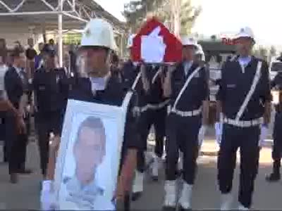 Osmaniye şehidini uğurladı
