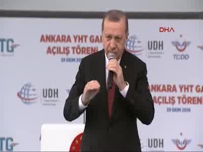 Cumhurbaşkanı Erdoğan, Hızlı Tren Garı Açılış Töreninde konuştu - 2