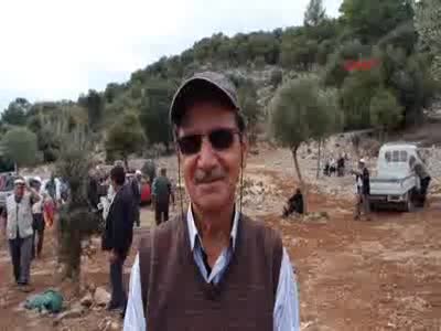 Dalaman'da yağmur duası sırasında sevindiren yağış