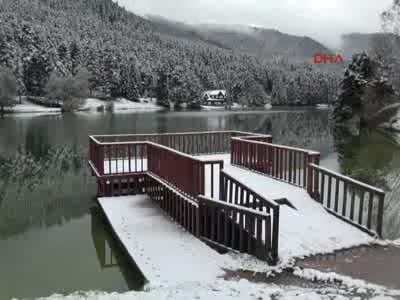 Gölcük'te kar güzelliği