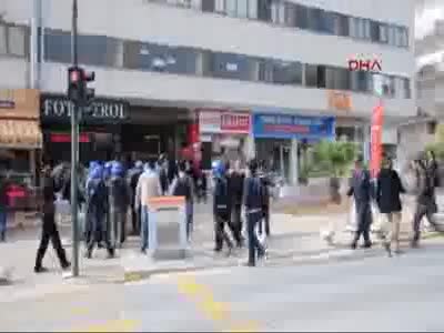 HDP'li gruba polisten biber gazlı müdahale: 12 gözaltı
