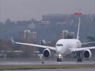 Airbus A350-1000 ilk uçuşu için havalandı