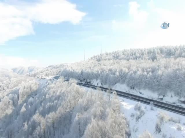 Bolu Dağı'nın havadan görüntüsü büyüledi