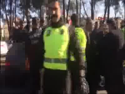 Erdoğan'ın konvoyunda trafik kazası